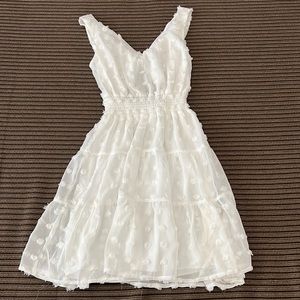 White summer dress size small